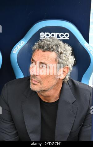 26 ottobre 2024, Stadio Diego Armando Maradona, Napoli, Italia; calcio di serie A; Napoli contro Lecce; Luca Gotti allenatore della US Lecce Foto Stock