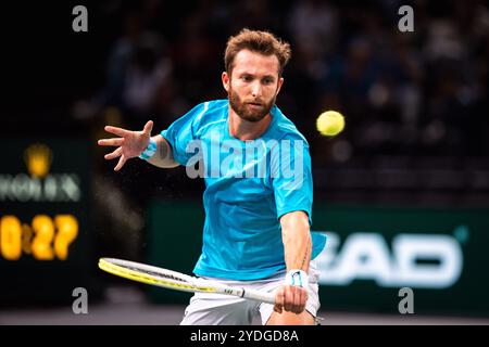 Corentin MOUTET (fra) durante le qualifiche del Rolex Paris Masters 2024, ATP Masters 1000 torneo di tennis il 26 ottobre 2024 presso Accor Arena di Parigi, Francia - foto Alexandre Martins/DPPI Credit: DPPI Media/Alamy Live News Foto Stock