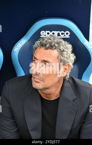 26 ottobre 2024, Stadio Diego Armando Maradona, Napoli, Italia; calcio di serie A; Napoli contro Lecce; Luca Gotti allenatore della US Lecce Foto Stock