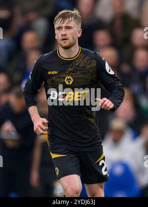 Brighton, Regno Unito. 16 ottobre 2024. Brighton, Inghilterra - ottobre 26: Tommy Doyle dei Wolverhampton Wanderers durante la partita di Premier League 2024/25 tra Brighton e Hove Albion contro Wolverhampton Wanderers all'Amex Stadium il 26 ottobre 2024 a Brighton, Inghilterra. (David Horton/SPP) credito: SPP Sport Press Photo. /Alamy Live News Foto Stock