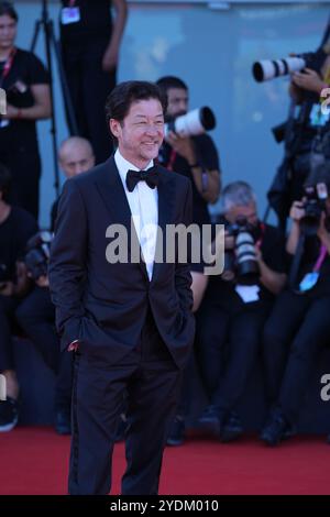 Tadanobu Asano partecipa al Red carpet "Broken Rage" durante la 81a Mostra Internazionale d'Arte cinematografica di Venezia al Palazzo del Cinema di Venezia il 6 settembre 2024. Foto Stock