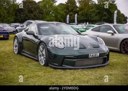 2024 Porsche 911 S/T, in mostra al Salone Privé Concours d’Elégance tenutosi a Blenheim Palace. Foto Stock