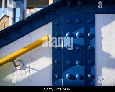 St Erth Station Grade II Victorian Footbridge Cornwall Foto Stock