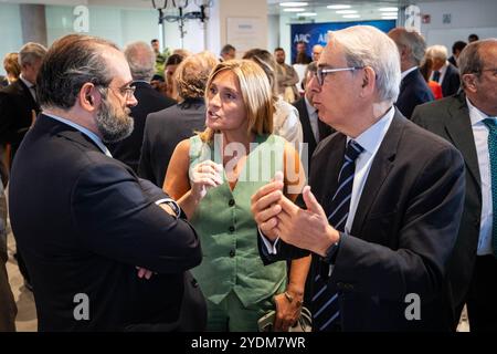 Madrid, 16/09/2024. Isabel Díaz Ayuso, presidente della Comunità di Madrid, partecipa al forum ABC. Foto: Tania Sieira. Arcicc. Crediti: Album / Archivo ABC / Tania Sieira Foto Stock