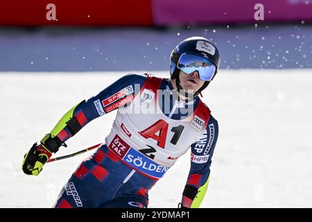 Soelden, Austria. 27 ottobre 2024. SOELDEN, AUSTRIA - OKTOBER 27: Filip Zubcic di Croazia durante la prima prova Audi FIS Coppa del mondo di sci alpino - Slalom gigante maschile il 27 ottobre 2024 a Soelden, Austria. 241027 SEPA 26 006 - 20241027 PD2909 credito: APA-PictureDesk/Alamy Live News Foto Stock