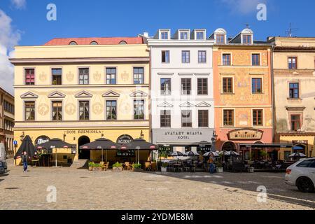 Lublino, Polonia - 13 settembre 2022: Piazza del mercato della città Vecchia a Lublino. Polonia Foto Stock