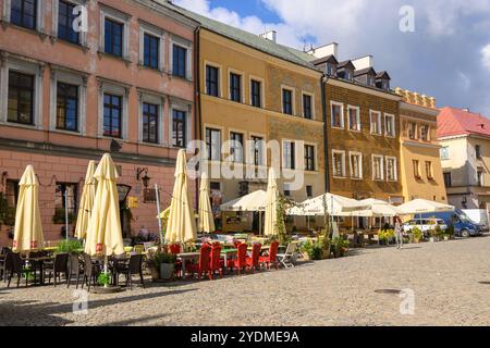 Lublino, Polonia - 13 settembre 2022: Piazza del mercato della città Vecchia a Lublino. Polonia Foto Stock