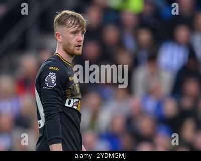 Brighton, Regno Unito. 16 ottobre 2024. Brighton, Inghilterra - ottobre 26: Tommy Doyle dei Wolverhampton Wanderers durante la partita di Premier League 2024/25 tra Brighton e Hove Albion contro Wolverhampton Wanderers all'Amex Stadium il 26 ottobre 2024 a Brighton, Inghilterra. (David Horton/SPP) credito: SPP Sport Press Photo. /Alamy Live News Foto Stock