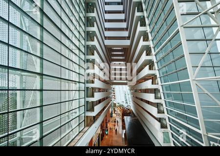 Singapore - 14 agosto 2024: Interno del Marina Bay Sands Hotel Foto Stock
