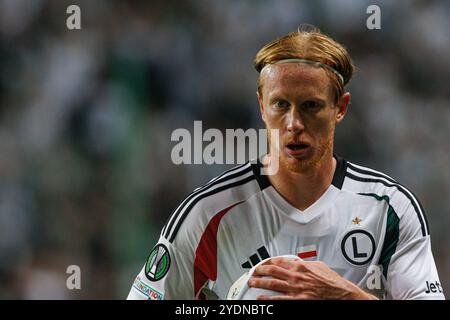 Varsavia, Polonia. 3 ottobre 2024. Radovan Pankov (Legia Warszawa) visto durante la partita della UEFA Europa Conference League tra le squadre del Legia Warszawa e del Real Betis Balompie allo Stadion Miejski Legii Warszawa. Punteggio finale Legia Warszawa 1:0 Real Betis Balompie credito: SOPA Images Limited/Alamy Live News Foto Stock