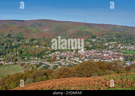 Church Stretton ai piedi del Long Mynd, Church Stretton, Shropshire Foto Stock