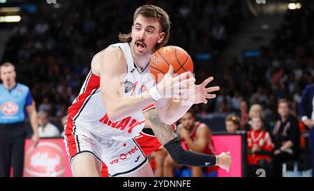 Monaco, Germania. 27 ottobre 2024. Im Bild: Zachary Seljaas (Wuerzburg Baskets, 1) 27.10.2024, FC Bayern Muenchen Basketball vs. FIT-One Wuerzburg Baskets, easyCredit BBL, 6. Spieltag, Deutschland, Monaco, BMW Park Muenchen, credito: dpa/Alamy Live News Foto Stock