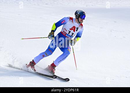 Soelden, Austria. 27 ottobre 2024. SOELDEN, AUSTRIA - OKTOBER 27: Alex Vinatzer dell'Italia durante la seconda prova Audi FIS Coppa del mondo di sci alpino - Slalom gigante maschile il 27 ottobre 2024 a Soelden, Austria. 241027 SEPA 26 108 - 20241027 PD12583 credito: APA-PictureDesk/Alamy Live News Foto Stock