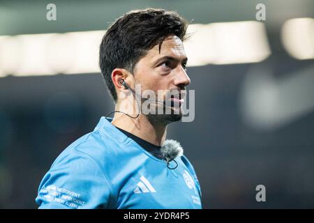 Tolosa, Francia. 27 ottobre 2024. Arbitro Jeremy Rozier durante il campionato francese Top 14 rugby match tra Stade Toulousain e RC Toulon il 27 ottobre 2024 allo Stadium de Toulouse di Tolosa, Francia - foto Nathan Barange/DPPI Credit: DPPI Media/Alamy Live News Foto Stock