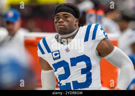 Houston, Texas, Stati Uniti. 27 ottobre 2024. Cornerback degli Indianapolis Colts Kenny Moore II (23) durante una partita tra gli Indianapolis Colts e gli Houston Texans a Houston, Texas. Trask Smith/CSM/Alamy Live News Foto Stock