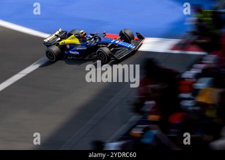 Città del Messico, Vereinigte Staaten. 27 ottobre 2024. Franco Colapinto (Williams Racing, Argentinien, #43) im Williams FW46, mex, Formel 1 Weltmeisterschaft, Grand Prix von Mexiko City, autodromo Hermanos Rodriguez, Rennen, 27.10.2024 foto: Eibner-Pressefoto/Michael Memmler credito: dpa/Alamy Live News Foto Stock