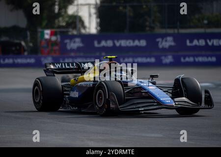 Città del Messico, Vereinigte Staaten. 27 ottobre 2024. Franco Colapinto (Williams Racing, Argentinien, #43) im Williams FW46, mex, Formel 1 Weltmeisterschaft, Grand Prix von Mexiko City, autodromo Hermanos Rodriguez, Rennen, 27.10.2024 foto: Eibner-Pressefoto/Michael Memmler credito: dpa/Alamy Live News Foto Stock