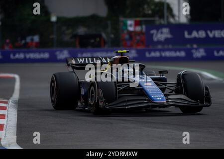 Città del Messico, Vereinigte Staaten. 27 ottobre 2024. Franco Colapinto (Williams Racing, Argentinien, #43) im Williams FW46, mex, Formel 1 Weltmeisterschaft, Grand Prix von Mexiko City, autodromo Hermanos Rodriguez, Rennen, 27.10.2024 foto: Eibner-Pressefoto/Michael Memmler credito: dpa/Alamy Live News Foto Stock