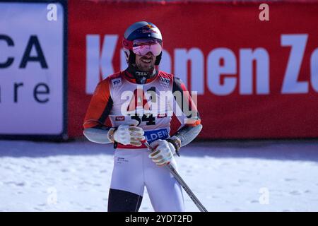 Soelden, Austria. 27 ottobre 2024. Rettenbachglacier, SOELDEN, AUSTRIA Marcel Hirscher ( Paesi Bassi ) durante lo Slalom gigante maschile al FIS Ski Weltcup Opening 2024/25, Rettenbachglacier, Soelden, Austria. (Julia Kneissl/ SPP) credito: SPP Sport Press Photo. /Alamy Live News Foto Stock