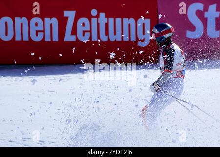 Soelden, Austria. 27 ottobre 2024. Rettenbachglacier, SOELDEN, AUSTRIA Marcel Hirscher ( Paesi Bassi ) durante lo Slalom gigante maschile al FIS Ski Weltcup Opening 2024/25, Rettenbachglacier, Soelden, Austria. (Julia Kneissl/ SPP) credito: SPP Sport Press Photo. /Alamy Live News Foto Stock