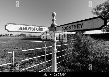 Indicazioni stradali per Old Cheshire Foto Stock