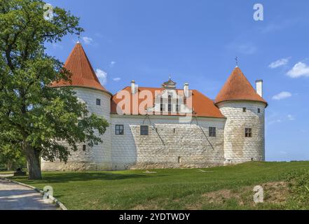 Parte restaurata del castello di Bauska, Lettonia, Europa Foto Stock