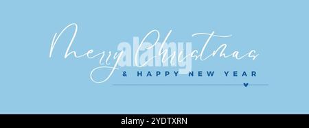 allegri chritsmas e felice biglietto di auguri per l'anno nuovo. illustrazione vettoriale Illustrazione Vettoriale