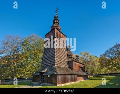 Chiesa di Santa Paraskeva, greco-cattolico, 1773, nel villaggio di Potoky, vicino a Svidnik, regione di Prešov, Slovacchia Foto Stock