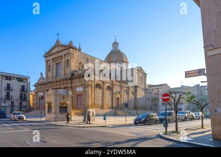 Chiesa madre, Santa Maria assunta in cielo, Gela, Caltanisetta, Sicilia, Italia, Mediterraneo, Europa Foto Stock