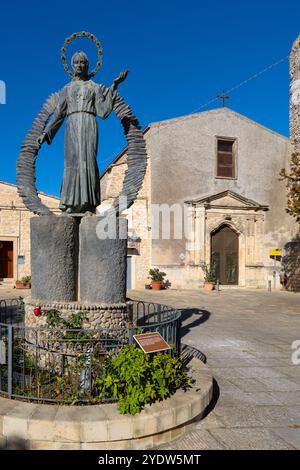 Convento di Sant'Antonio l'Abate, Gangi, Palermo, Sicilia, Italia, Mediterraneo, Europa Foto Stock