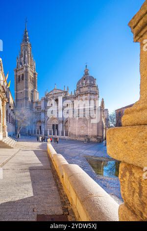 Cattedrale primate, Toledo, sito patrimonio dell'umanità dell'UNESCO, Castiglia-la Mancha, Spagna, Europa Foto Stock