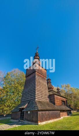 Chiesa di Santa Paraskeva, greco-cattolico, 1773, nel villaggio di Potoky, vicino a Svidnik, regione di Prešov, Slovacchia Foto Stock