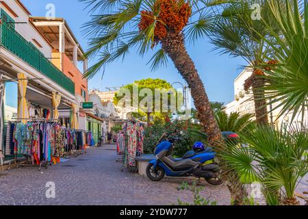 Vista dei negozi di Porto d'Ischia, Isola d'Ischia, Campania, Italia, Europa Foto Stock
