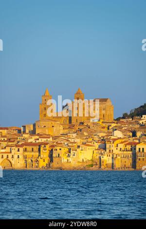 Cefalù, Palermo, Sicilia, Italia, Mediterraneo, Europa Foto Stock