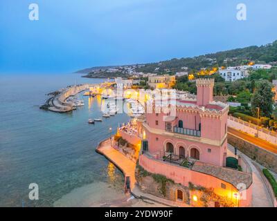 Castello di Tricase, Porto di Tricase, Tricase, Lecce, Salento, Puglia, Italia, Europa Foto Stock