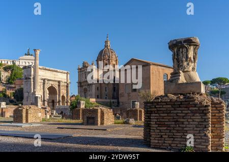 Fori Imperiali, sito patrimonio dell'umanità dell'UNESCO, Roma, Lazio, Italia, Europa Foto Stock