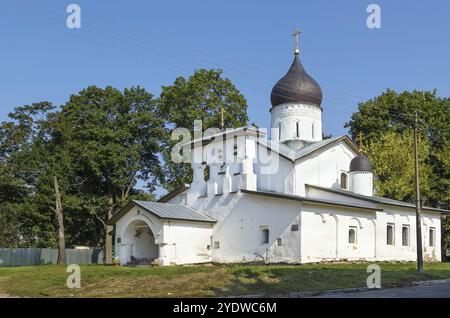 Chiesa della Risurrezione di Cristo così Stadishcha è Chiesa ortodossa a Pskov, Russia, Europa Foto Stock