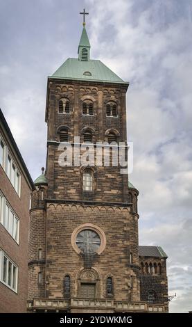 Sant'Adalberto è una delle chiese più antiche di Aquisgrana ed è una chiesa cattolica, dedicata a Sant'Adalberto, Aquisgrana, Germania, Europa Foto Stock