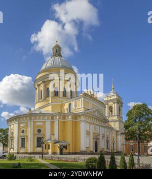 Alexander Nevsky Lavra (Monastero) a San Pietroburgo, Russia. Cattedrale della Santissima Trinità Foto Stock