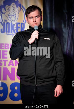 Nick Everritt si esibisce al Joker Comedy Club, Southend-on-Sea, Essex © Clarissa Debenham (Film Free Photography) / Alamy Foto Stock