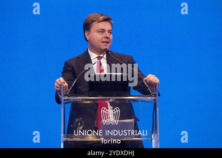 Torino, Italia. 28 ottobre 2024. Marco Gay partecipa all'assemblea pubblica Unione industriali a Torino, Italia - Lunedì, 28 ottobre 2024 - Cronaca - ( foto Andrea Alfano/LaPresse ) Marco Gay partecipa all'assemblea pubblica Unione industriali di Torino, Italia - lunedì 28 ottobre 2024 - News - ( foto Andrea Alfano/LaPresse ) crediti: LaPresse/Alamy Live News Foto Stock