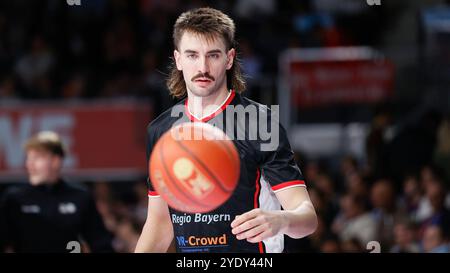 Monaco, Germania. 27 ottobre 2024. Im Bild: Zachary Seljaas (Wuerzburg Baskets, 1) 27.10.2024, FC Bayern Muenchen Basketball vs. FIT-One Wuerzburg Baskets, easyCredit BBL, 6. Spieltag, Deutschland, Monaco, BMW Park Muenchen, credito: dpa/Alamy Live News Foto Stock