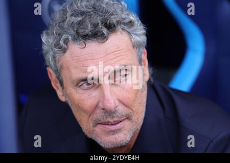 Luca Gotti allenatore della US Lecce prima della partita di serie A tra SSC Napoli e US Lecce allo stadio Diego Armando Maradona di Napoli (Italia), 26 ottobre 2024. Foto Stock