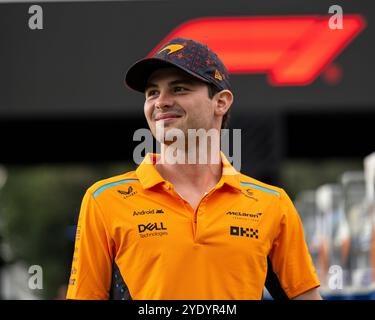 Città del Messico, Messico. 26 ottobre 2024. Autódromo Hermanos Rodríguez di città del Messico, Messico - ottobre 26: Patricio o'Ward mex) McLaren F1 Team McLaren pilota di riserva al Gran Premio del Messico di Formula 1 2024, round 20 del Campionato del mondo di Formula 1 2024, tenutosi dal 25 al 27 ottobre 2024 al Autódromo Hermanos Rodríguez di città del Messico, Messico. (Ian Bundey/SPP) credito: SPP Sport Press Photo. /Alamy Live News Foto Stock