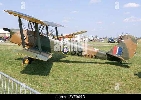 De Havilland DH.82A Tiger Moth Foto Stock