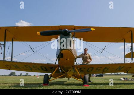 De Havilland DH.82A Tiger Moth Foto Stock