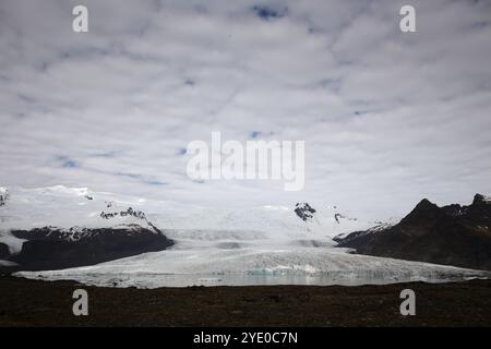 Immagine paesaggistica dell'Islanda al Fjallsjökull, Laghi glaciali Foto Stock