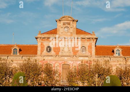 Il parlamento di catalogna, il parlamento catalano, Parc de la Ciutadella, Barcellona, Catalogna, Spagna Foto Stock