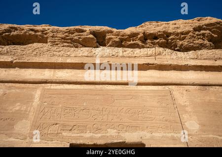 Gebel al-Silsila, Egitto. Foto Stock