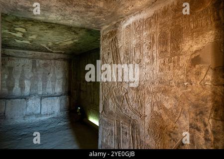 Gebel al-Silsila, Egitto. Foto Stock